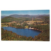 Postcard Echo Lake Warrensburg New York Aerial View Chrome Unposted - £5.38 GBP