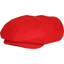 Mens Fashion Classic Flannel Wool Apple Cap Hat by Bruno Capelo ME905 Red image 3