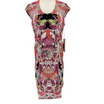 Etcetera Dress Womens 10 Abstract Multicolor Print Lined Sleeveless NWT - £30.23 GBP
