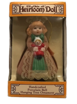 Lil Chimers Jasco Heirloom Doll Porcelain Bell Christmas Ornament Vintage in Box - £17.97 GBP