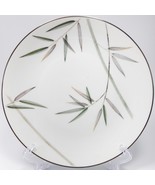 Noritake Bambina Salad Plate 8.25in White Green Silver Bamboo MCM 5791 - £15.32 GBP