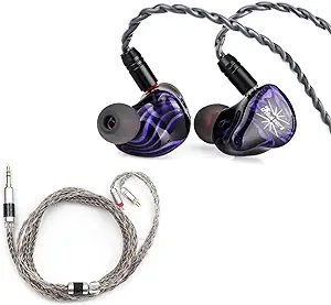 Kiwi Ears Quartet In-Ear Monitor + Tripowin Zonie 16 Core Silver Plated ... - $222.99
