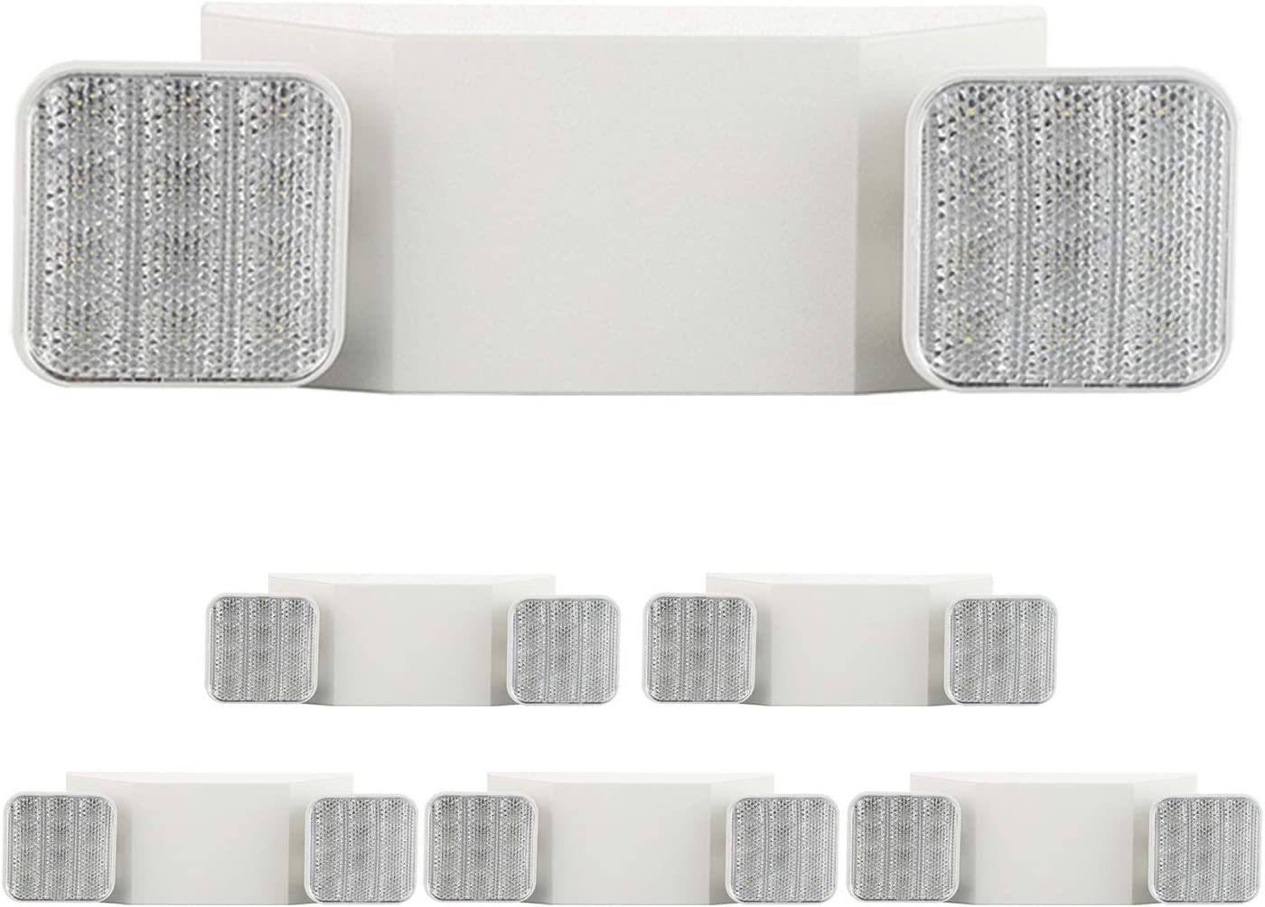 Exitlux 6 Pack Led White Emergency Exit Fixture With Battery Backup -Ul Led - £145.12 GBP