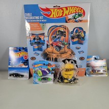 Hot Wheels Lot Party Kit Wild Racer Themed and 3 Sealed Cars and 1 New McDonalds - £15.71 GBP