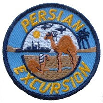 Persian Excursion Patch Brown &amp; Blue 3&quot; - £7.78 GBP