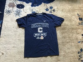 Nike Connecticut Huskies C Blue T-Shirt BCS 2K11 Tostitos Fiesta Bowl Size L  - £7.83 GBP