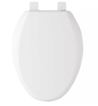Signature Hardware 412455 EZ Close Plastic Elongated Bowl Toilet Seat - White - £31.34 GBP