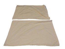 2 Pack Microfiber Pillowcases Ultra Soft Pillowcover  Queen Beige READ - £7.58 GBP