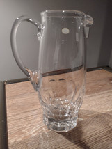 Vintage Bohemia Crystal glass hand made Czech Republic pitcher - £54.89 GBP