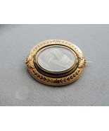 Fantastic Victorian 14k Woven Hair Spinner Mourning Pin Brooch Taille D&#39;... - €323,44 EUR