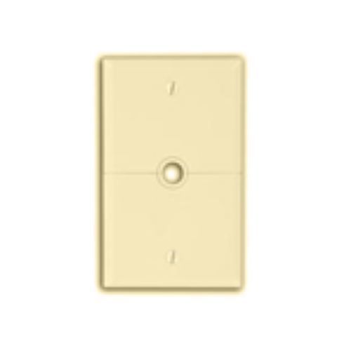  Leviton N751-I Sectional Wallplate, Phone/Cable Split Plate, Nylon, Ivory  - $2.67