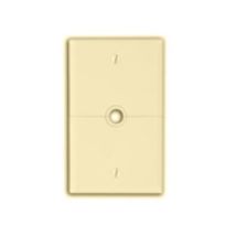  Leviton N751-I Sectional Wallplate, Phone/Cable Split Plate, Nylon, Ivory  - $2.67