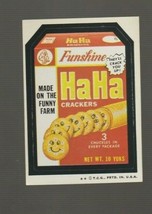 1974 Wacky Packages Original 5th Series *HA HA CRACKERS* Sticker Card. - $4.99