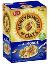 Post Honey Bunches Of Oats With Crispy Almonds 48Oz 2PK - Shipping The Same Day - £11.25 GBP