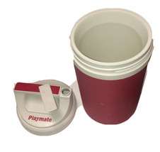 Vintage Red White Igloo Playmate Half Gallon Water Jug Cooler thermos pour - £11.08 GBP