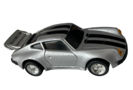 Porsche 959 Toy Car Mc Toy Diecast Silver Black Stripe 3.5&quot; - $13.00