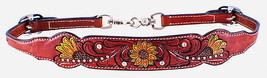 Western Saddle Horse BLING!  Leather Wither Strap w/ Sunflower Design - £20.95 GBP