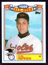 1990 Topps Glossy All Star Insert Baseball Card #16 Baltimore Orioles Cal Ripken - £0.39 GBP