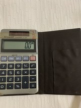 Sharp Retro Calculator Square Solar Vintage Silver - $30.06 CAD