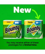 Bounty Quick Size Paper Towels, White, 8 Family Rolls = 20 Regular Rolls - $25.73