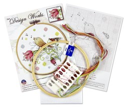 Design Works Counted Cross Stitch Kit 8&quot; Round Bird (11 Count) - £14.10 GBP