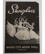Vintage 1952 Playbill Showplace Radio City Music Hall Rockefeller Center - $24.99