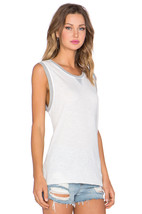 Nation Ltd. By Jen Menchaca Henna Tank Top Luxe Slub Old School Jersey White S - $89.07