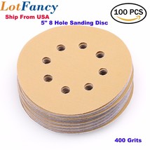 5In 400 Grit Sanding Discs Sandpaper Random Orbital Hook &amp; Loop Sander S... - £28.92 GBP