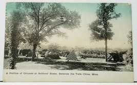 MN Portion of Grounds Soldiers Home Between Twin Cities Minn. 1910 Postcard I4 - £5.75 GBP