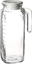 Bormioli Rocco Gelo Glass Jug/Pitcher with White Lid, 41-Ounce - £28.82 GBP