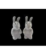 White Ceramic Bunny Rabbit Salt and Pepper Shakers - $203.50 MXN