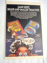 1992 Ad Game Genie for Super NES and Game Boy - $7.99