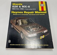 Pre Owned Haynes Repair Manual 1983-92 Mazda 626 MX-6 Front Wheel Drive ... - $9.75