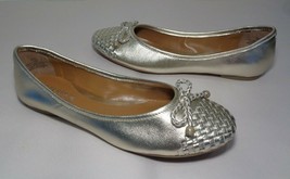 Sperry Size 7.5 M MAYA PLATINUM Leather Bow Flats Loafers New Women&#39;s Shoes - £78.53 GBP