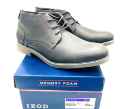 IZOD Men Inwood Faux Leather Chukka Boots- Gaucho, US 10.5 - £20.13 GBP