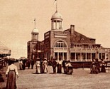 Atlantic City New Jersey NJ Steel Pier 1908 Postcard Ullman&#39;s Photo Carb... - $4.90