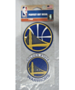 NBA Golden State Warriors Double Perfect Cut Decals Logo on 4&quot;x8&quot; by Win... - £9.44 GBP