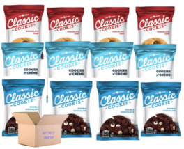 Classic Cookie Delicious Soft Baked Cookies Variety Pack of 12, 4 of each flavor - £17.89 GBP