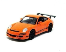 Porsche 911 (997)GT3 Rs Orange Welly 1:38 Diecast Car Collector's Model, New - $32.14
