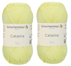 [ Set of 2 Skeins ] Catania Yarn Schachenmayr Originals 100% Mercerized Cotton Y - £11.11 GBP+