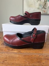 Dansko Women&#39;s Shoes Sz 37 6.5-7 Maroon Burgundy Mary Jane Professional ... - $32.71