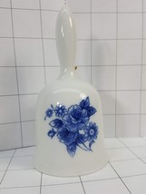 Floral Ceramic Blue Bell | China Blue and White Bell  #227 - £6.93 GBP