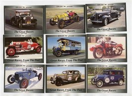 9 Buick Presents The Great Racers Inaugural Collectors Edition Cards  - £17.13 GBP