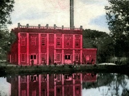 Vtg Postcard 1908 St Louis MI Electric Light Plant &amp; Water Works on Pine River - £4.20 GBP