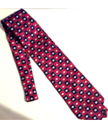 Pfizer neck tie 100% silk red, blue, black , 58 inches long   - £7.75 GBP