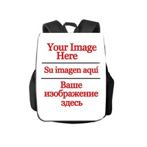 15/17 Inch Custom Your Image Logo Name Backpack Replaceable Pattern Cool  Bookba - £25.97 GBP