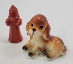 *B4) Vintage Beagle Puppy Dog Fire Hydrant Johnny Pump Porcelain Figurin... - $364.20 MXN