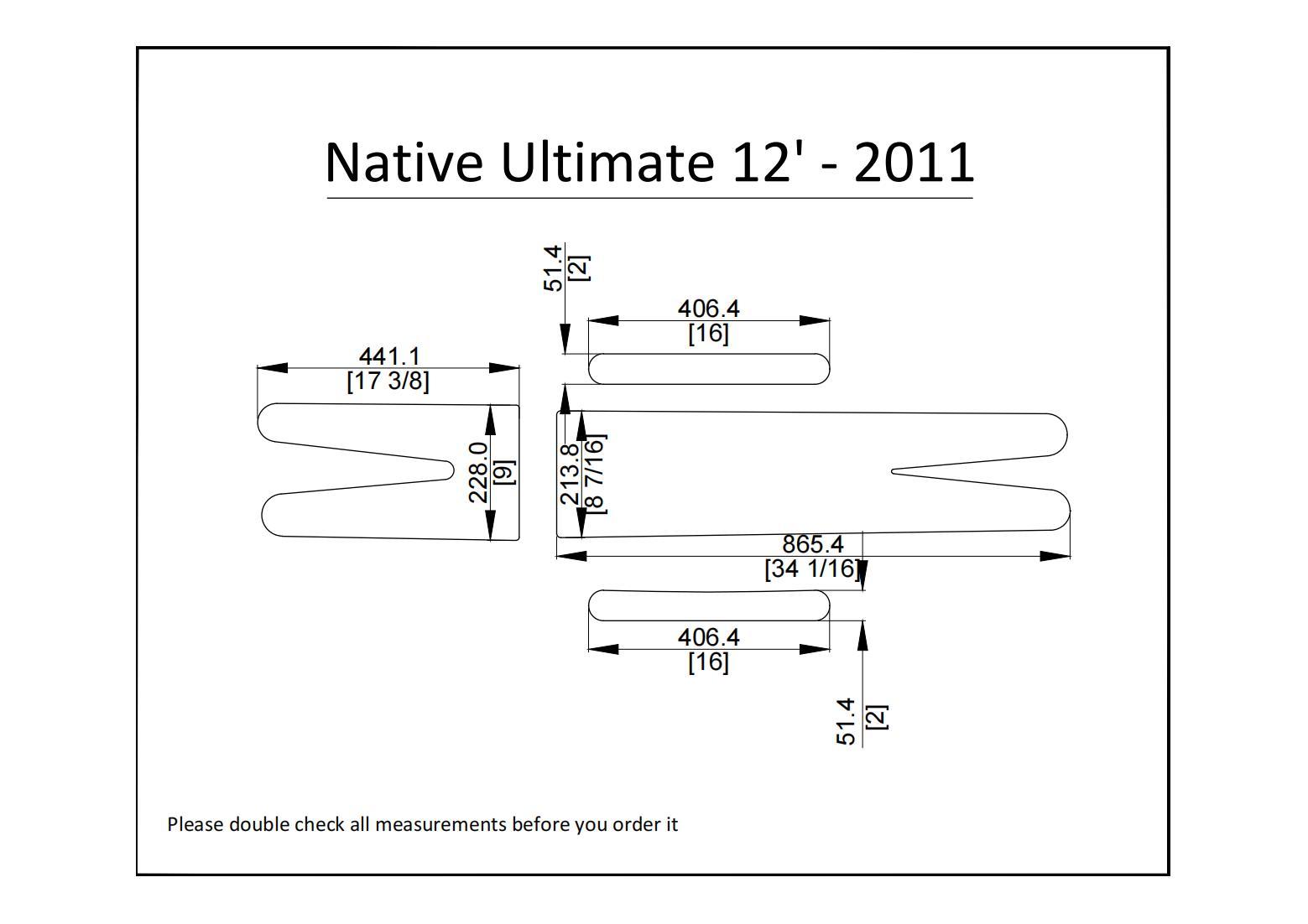 Primary image for 2011 Native Ultimate 12 Kayak Boat EVA Foam Deck Floor Pad Flooring