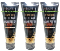 ( 3 Tubes )SooAE Anti-Aging Revive Gold Peel Off Masks 3.4 oz Each NEW S... - $27.71