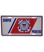 U.S. Coast Guard USCG Semper Paratus Anchors 6&quot;x12&quot; Aluminum License Pla... - $9.36 CAD